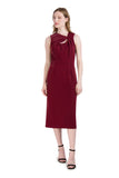 Donna Rocco Knot Neck Midi Dress