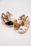 Lorita Cross Strap Espadrilles Wedge