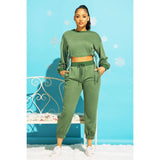 Cropped French Terry Jogger Sweatpants