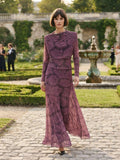 Italian Printed Tulle Top and Skirt Set