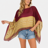 Florida State Seminoles Peyton Scarf Poncho-Garnet