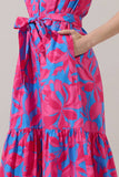 Meira Floral Charlotte Button Midi Dress