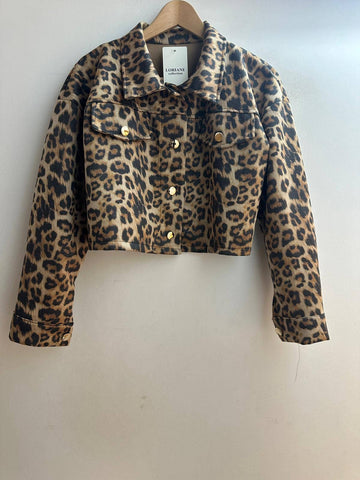 Short Leopard Print Jacket