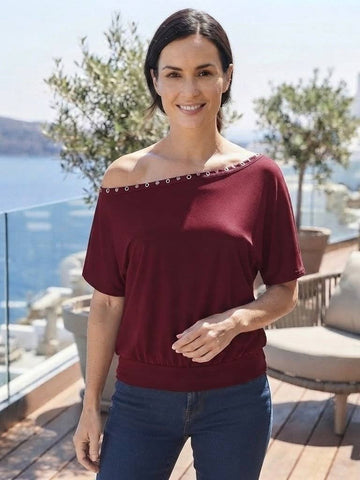 Made in Italy Solid Asymmetric Top