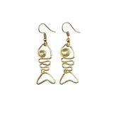 Gold Plated Earrings - Smaller Size Fish