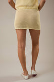 Crochet Low Rise Skirt- Yellow
