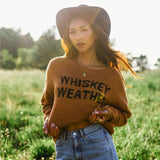 Brown Whiskey Weather Lightweight Sweater