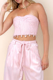 Sayla Chunky Knit Top And Pants Set