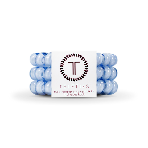 Spiral Hair Coils | Large | Washed Denim Hair Ties