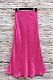 Essence Italian Viscose Satin Bias-Cut Midi Skirt
