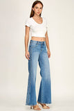 Petra Mid Rise Comfort Wide Leg Jean