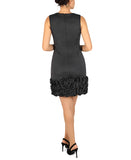 Donna Ricco Sleeveless Scuba Cupcake V Neck Dress