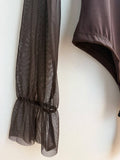 Tiffany Tulle Sleeve Italian Bodysuit