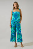 Blissy Tropical Hanie Flare Pants