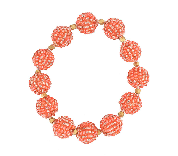 Luxe Globe Bracelet - Tangerine