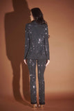 The Boss Rhinestone Pinstripe Blazer
