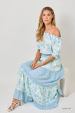 Mystree Mixed Media Long Skirt