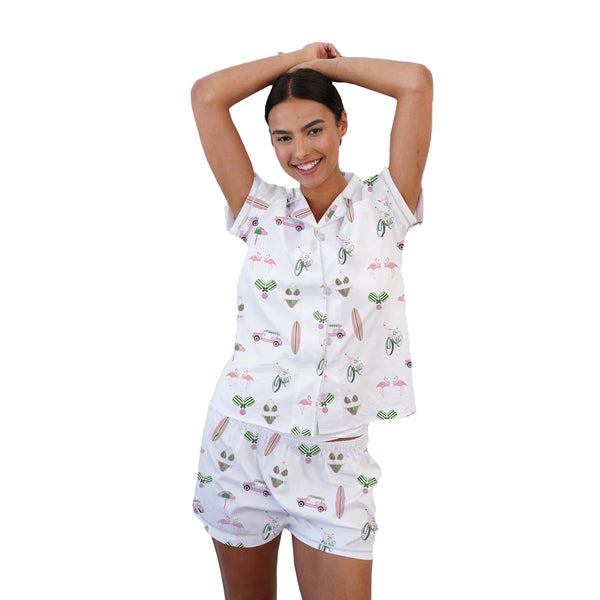Short Set Pajamas - Surf's Up