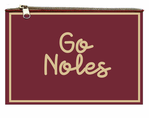 Hand Beaded Coin Pouch - Florida State Seminoles