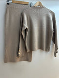 Sophisticated Sweater and Skirt Set
