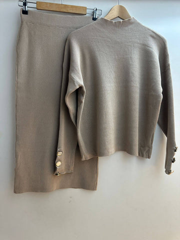 Sophisticated Sweater and Skirt Set