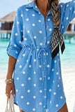 Italian Polka Dot Gauze Cotton Dress
