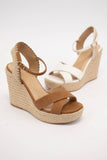 Lorita Cross Strap Espadrilles Wedge