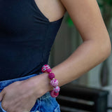 Aasha Bold Blush Stretch Bracelet