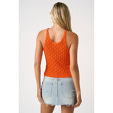 Game Day Cropped Knit Sweater Tank