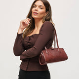 Nessa Shoulder Bag - Chocolate