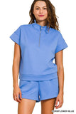 Scuba Half ZipTop w/Dolphin Shorts Set