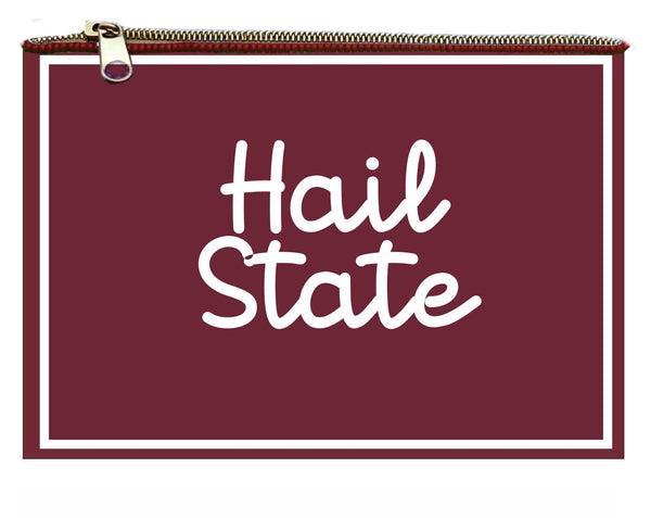 Hand Beaded Coin Pouch - Mississippi State Bulldogs