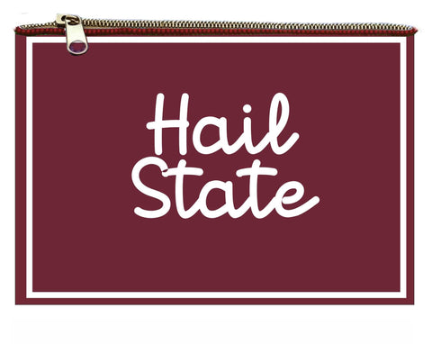 Hand Beaded Coin Pouch - Mississippi State Bulldogs