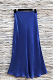 Essence Italian Viscose Satin Bias-Cut Midi Skirt