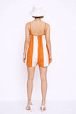Game Day Gauze Striped Oversized Romper