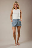 Linda Low Waist Pocket Detail Mini Skirt
