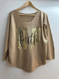 Faith Metallic Italian Sweater