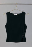 Bennie Button Sleeveless Knit Top
