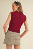 Game Day Rib Neck Knit Sweater