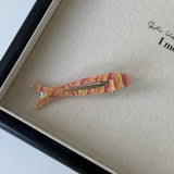 Acetate Floral Fish Clip Hairpin Barrette