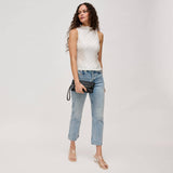 Aria Woven Wristlet Clutch - Oatmilk