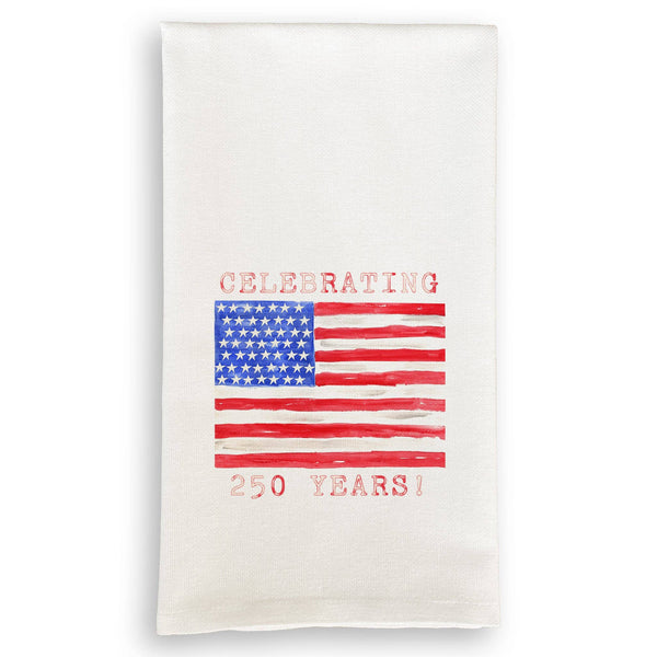 Celebrating 250 USA Birthday Flag Towel