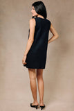 Darla Gold Button Down Sweater Shift Dress