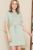 Sara Short Tie Dress - Purple