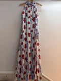 Tomato-and-Sardine Print Maxi Dress