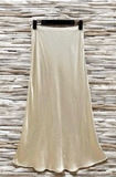 Essence Italian Viscose Satin Bias-Cut Midi Skirt