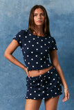 Star Graphic Top with Matching Skort Set