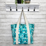 Block Printed Canvas Bag - Seabed Treasures