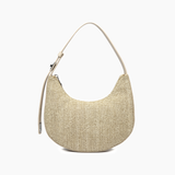 Luna Coastal Straw Shoulder Purse
