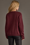 Burgundy & Ivory Wine Season Sweater